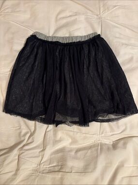 Tea Collection Black Layered Tulle Skater Skirt girls size 5T